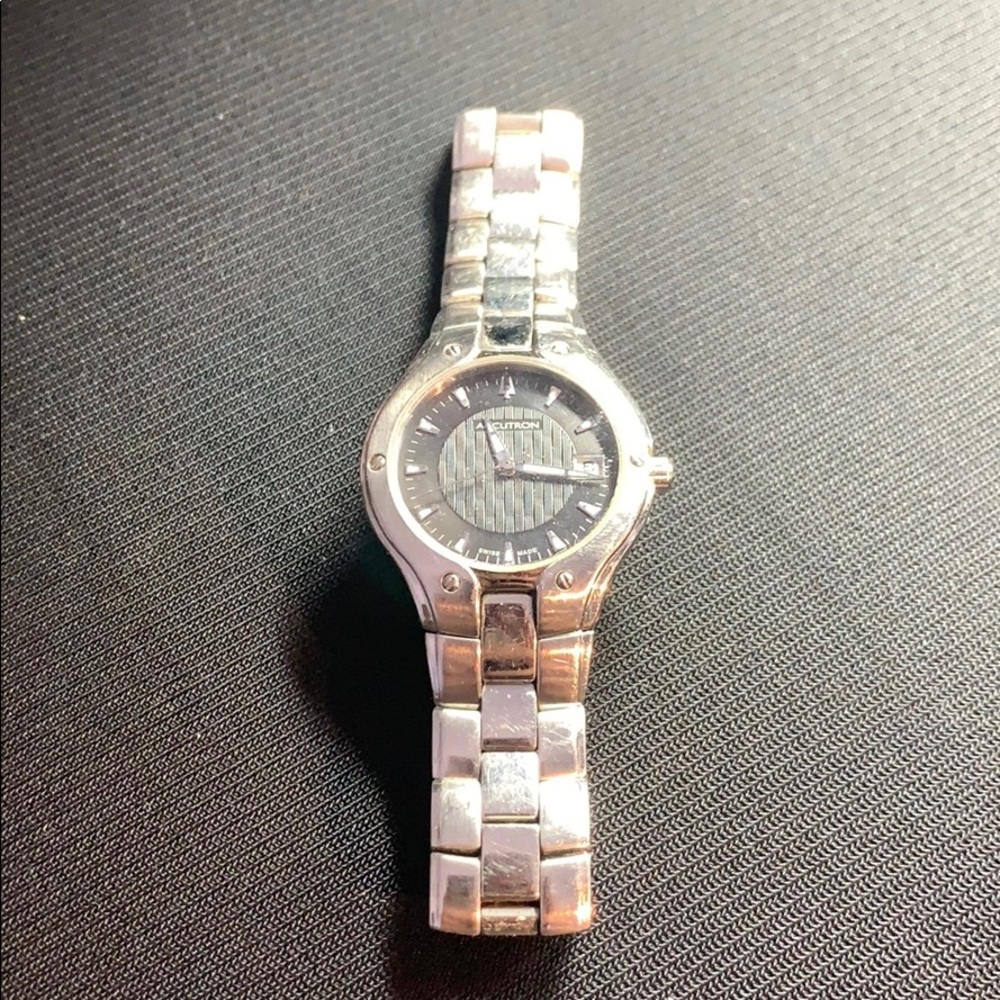 Acutron ladies watch black face